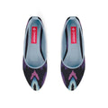 Blue Round Toe Shoe Faded