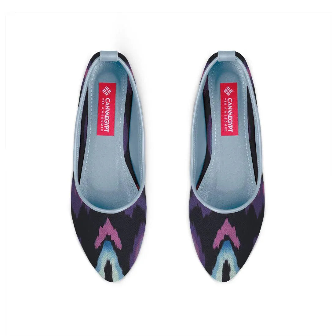 Blue Round Toe Shoe Faded - CANVAEGYPT