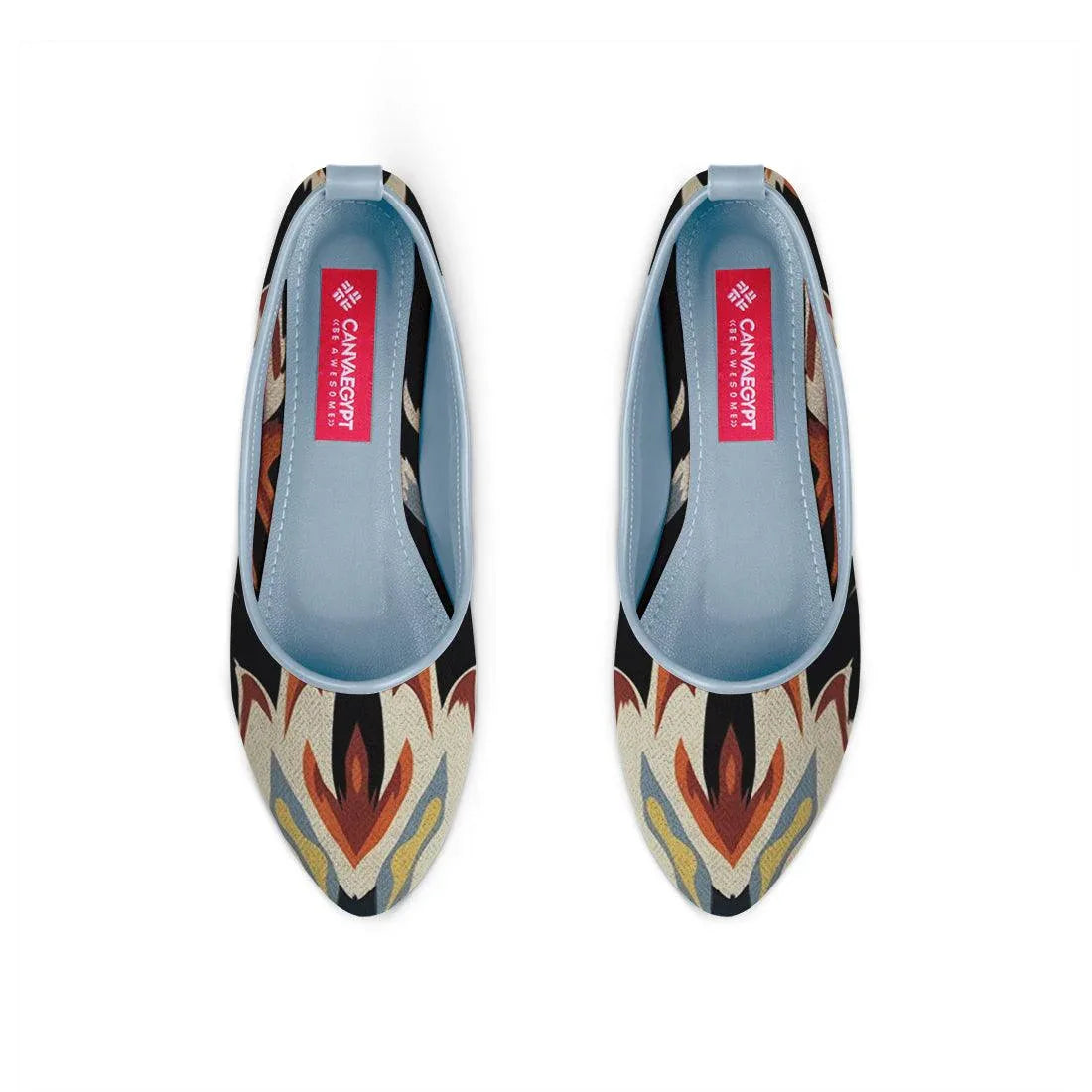 Blue Round Toe Shoe Flame - CANVAEGYPT