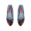Blue Round Toe Shoe Flecks