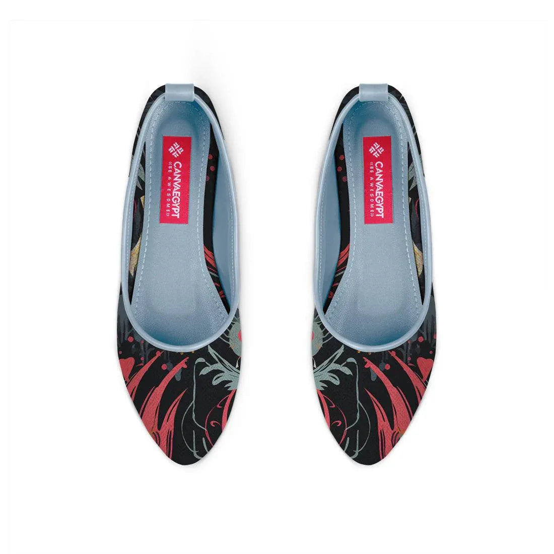 Blue Round Toe Shoe Flecks - CANVAEGYPT