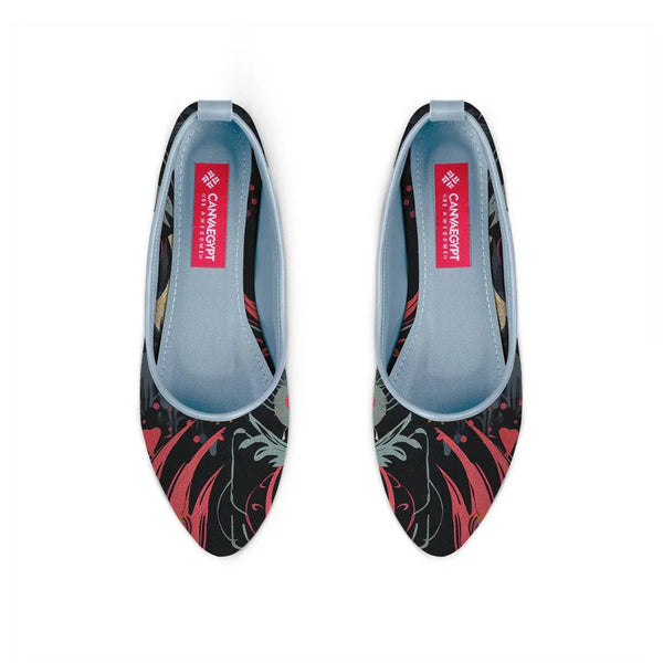 Blue Round Toe Shoe Flecks - CANVAEGYPT