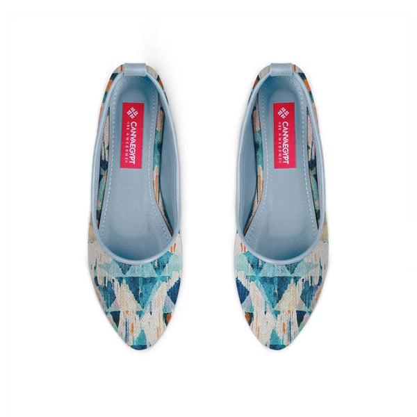 Blue Round Toe Shoe Happy blue - CANVAEGYPT