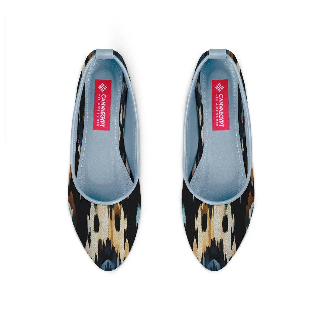 Blue Round Toe Shoe Hazy - CANVAEGYPT