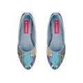 Blue Round Toe Shoe Iris