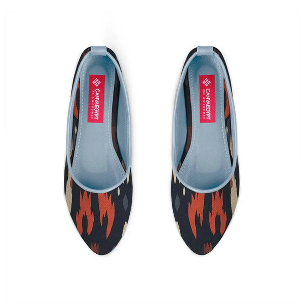 Blue Round Toe Shoe Kindle - CANVAEGYPT