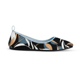 Blue Round Toe Shoe Leaves - CANVAEGYPT