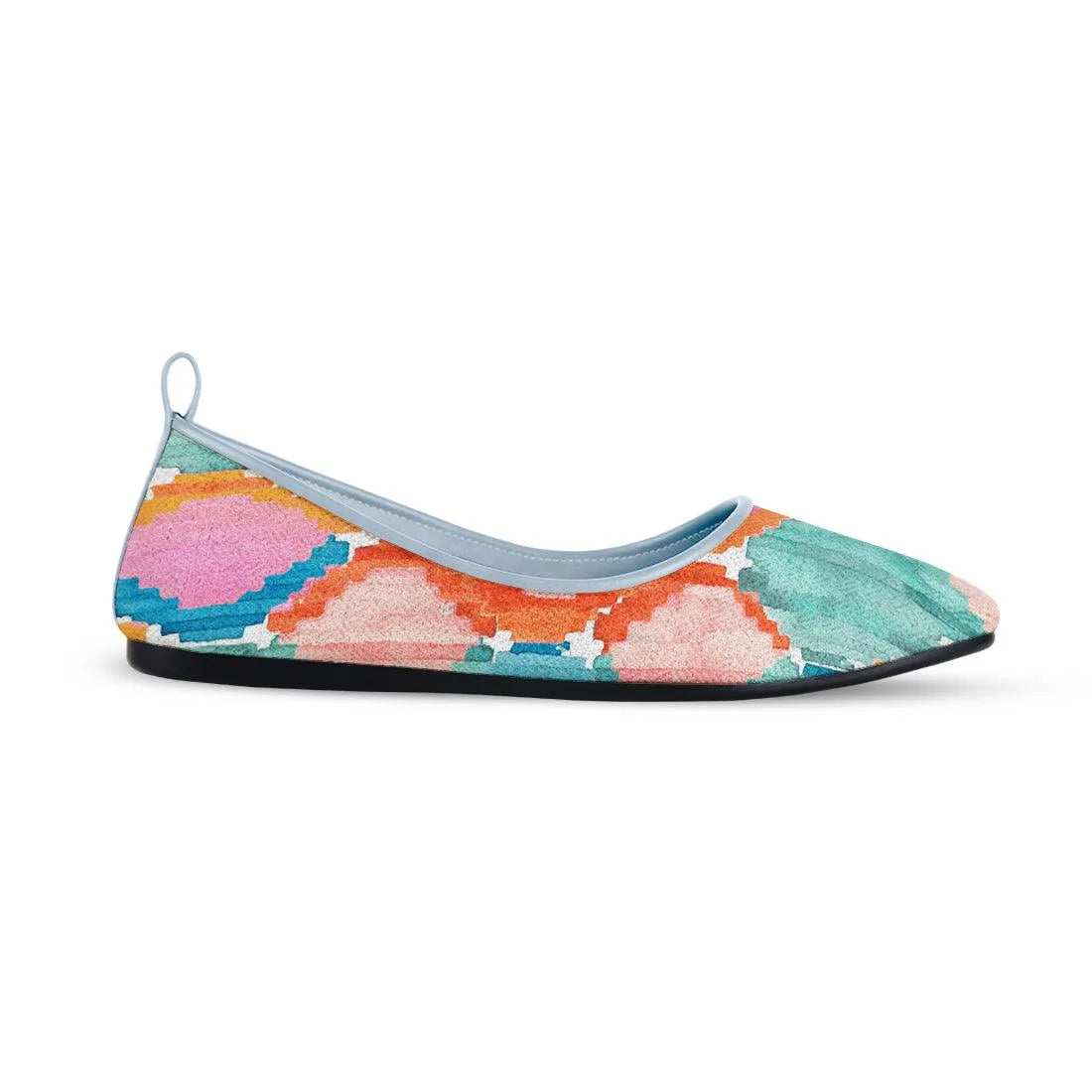 Blue Round Toe Shoe Marmalade - CANVAEGYPT