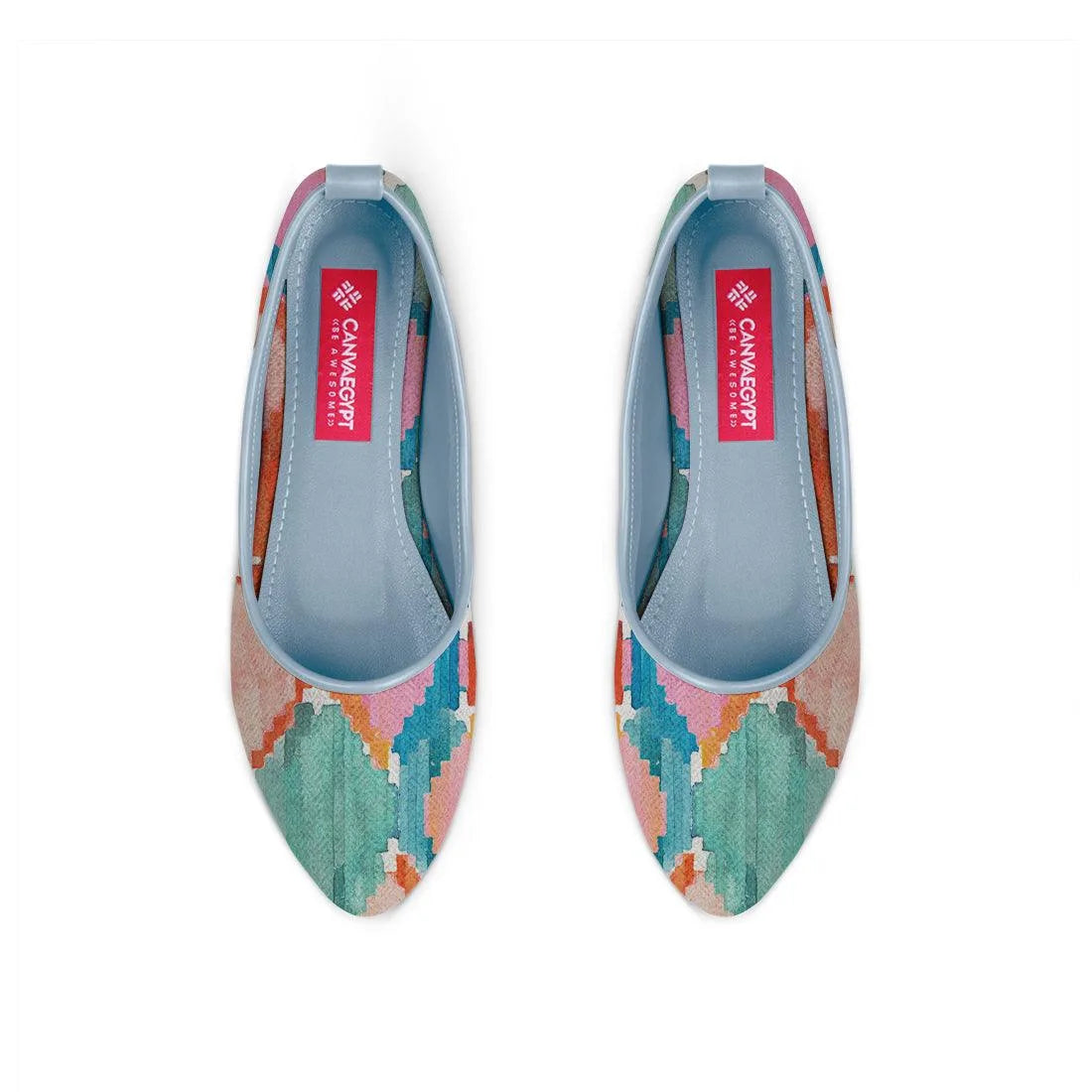 Blue Round Toe Shoe Marmalade - CANVAEGYPT