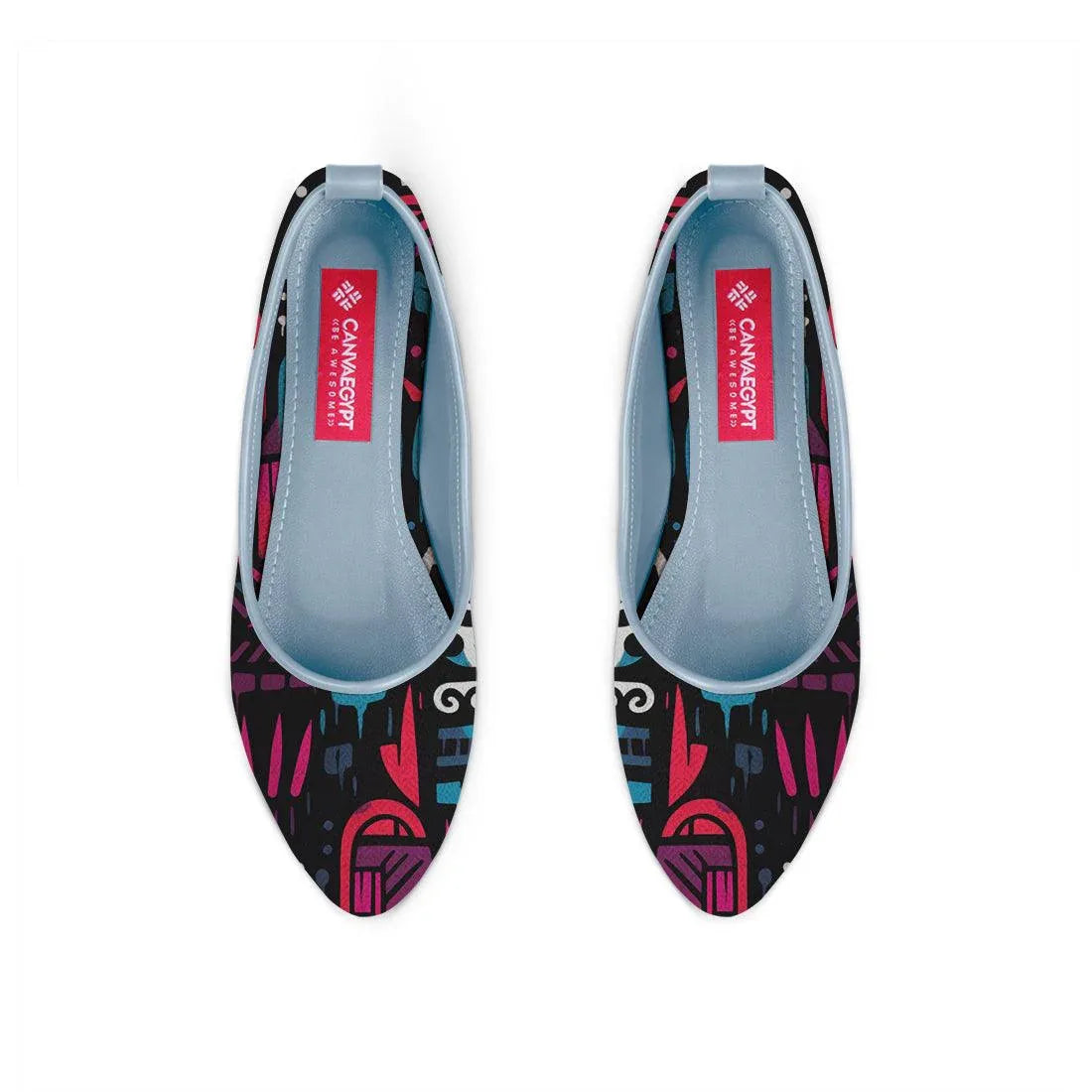 Blue Round Toe Shoe Muddled - CANVAEGYPT