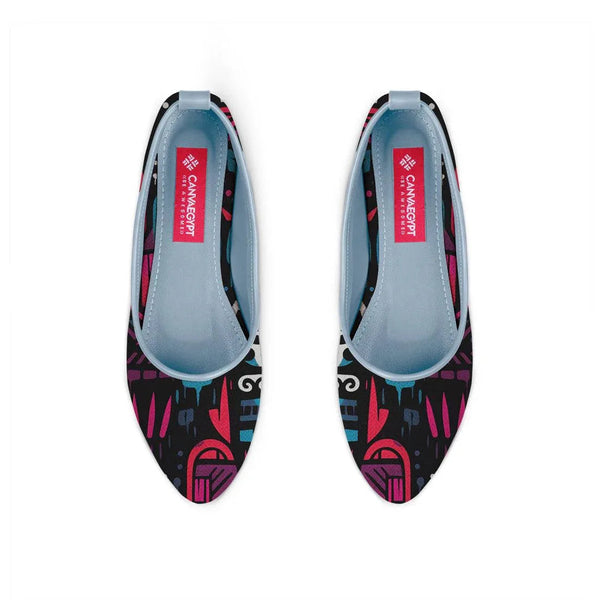 Blue Round Toe Shoe Muddled - CANVAEGYPT
