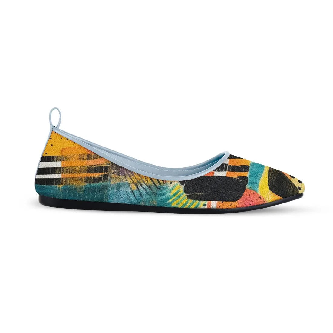 Blue Round Toe Shoe Paint - CANVAEGYPT
