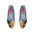 Blue Round Toe Shoe Paint