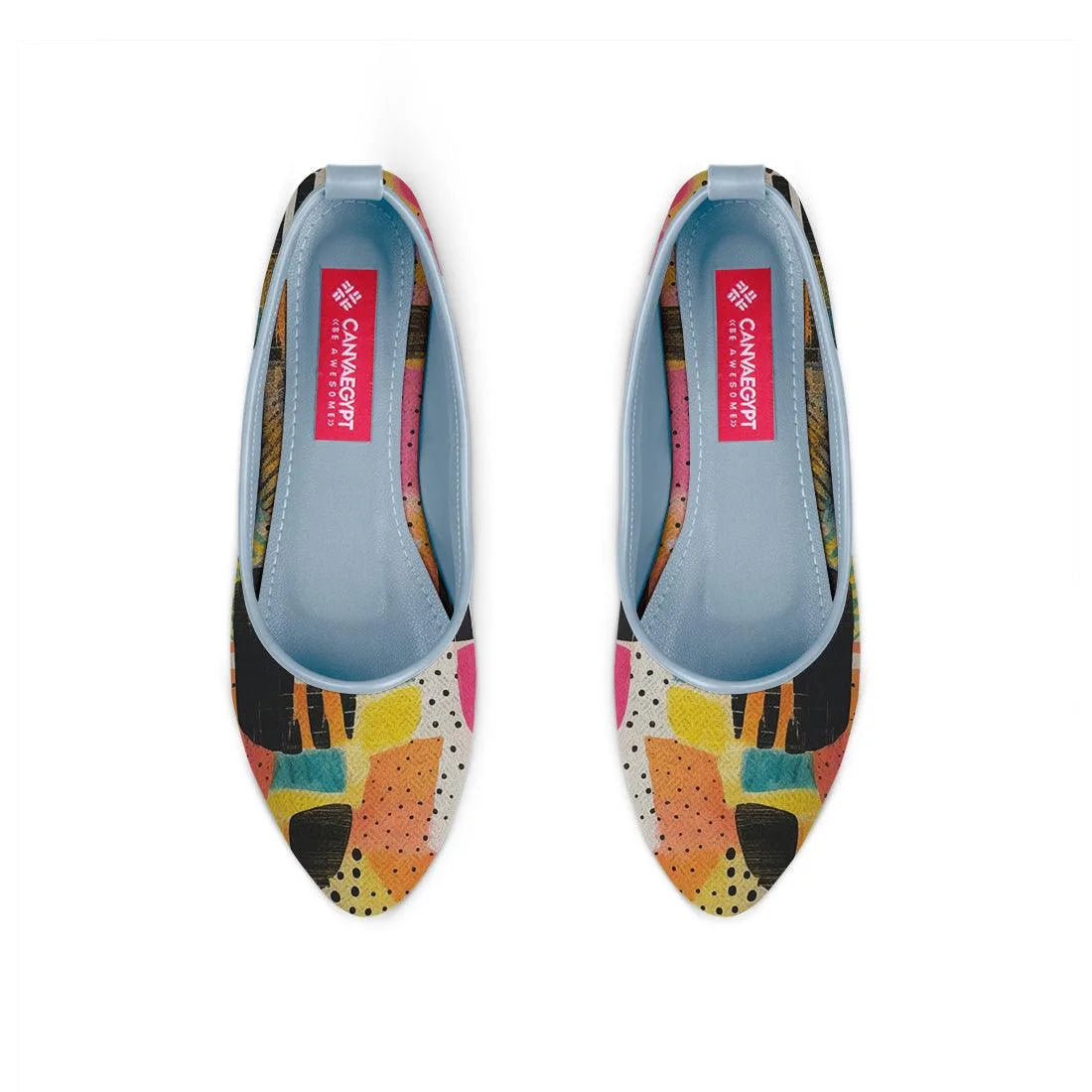 Blue Round Toe Shoe Paint - CANVAEGYPT