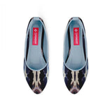 Blue Round Toe Shoe Puzzling - CANVAEGYPT