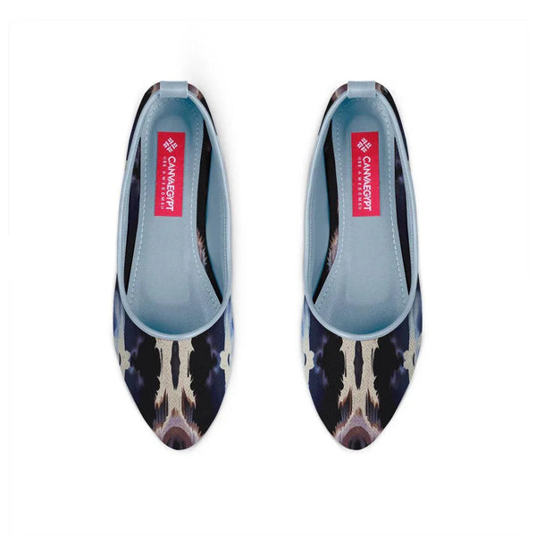 Blue Round Toe Shoe Puzzling - CANVAEGYPT