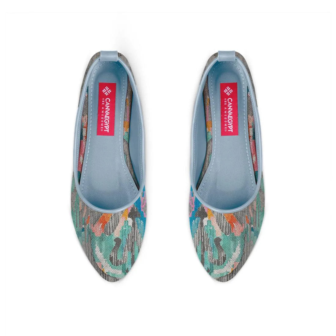 Blue Round Toe Shoe Rainy day - CANVAEGYPT