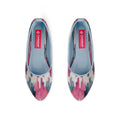 Blue Round Toe Shoe Rose quarts