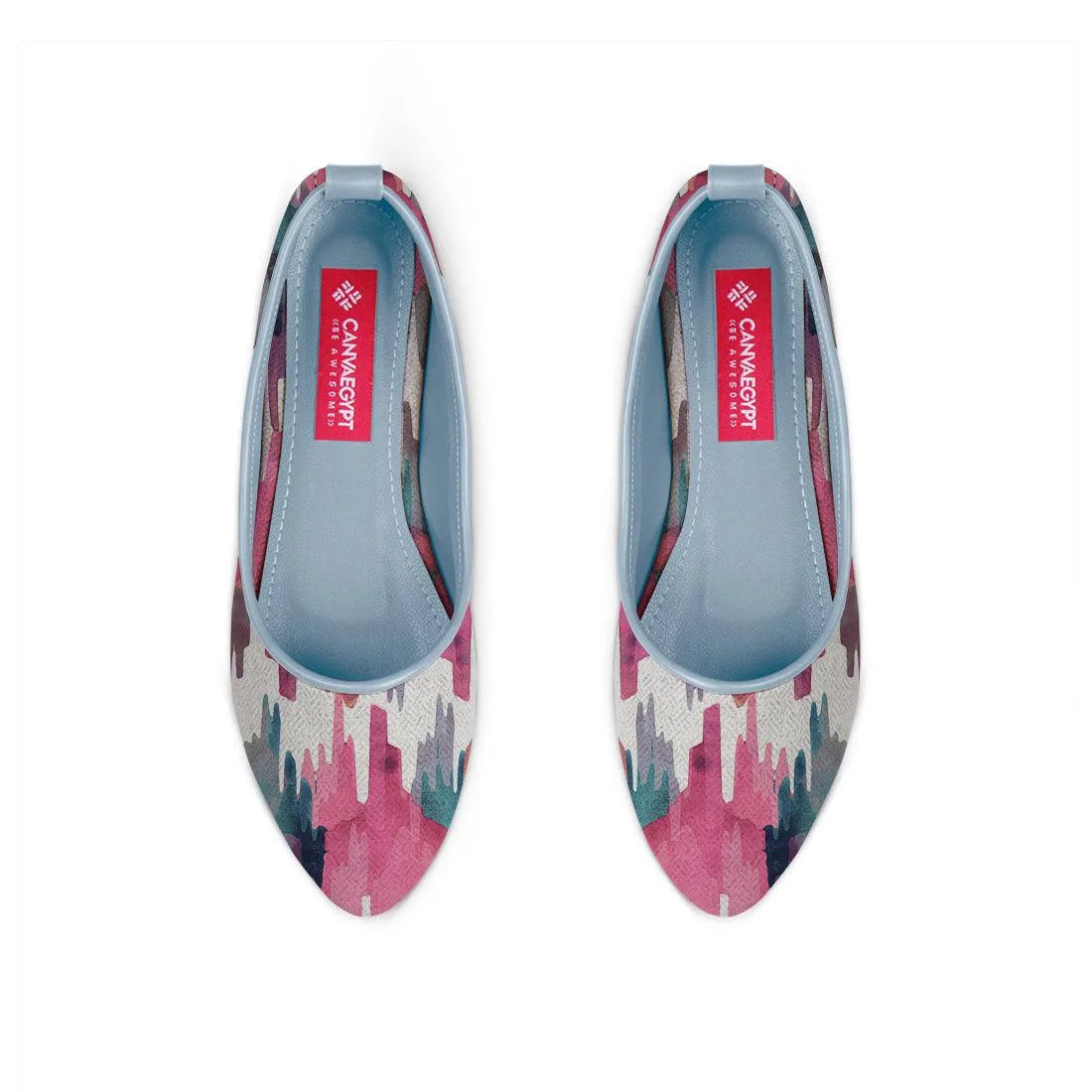 Blue Round Toe Shoe Rose quarts - CANVAEGYPT