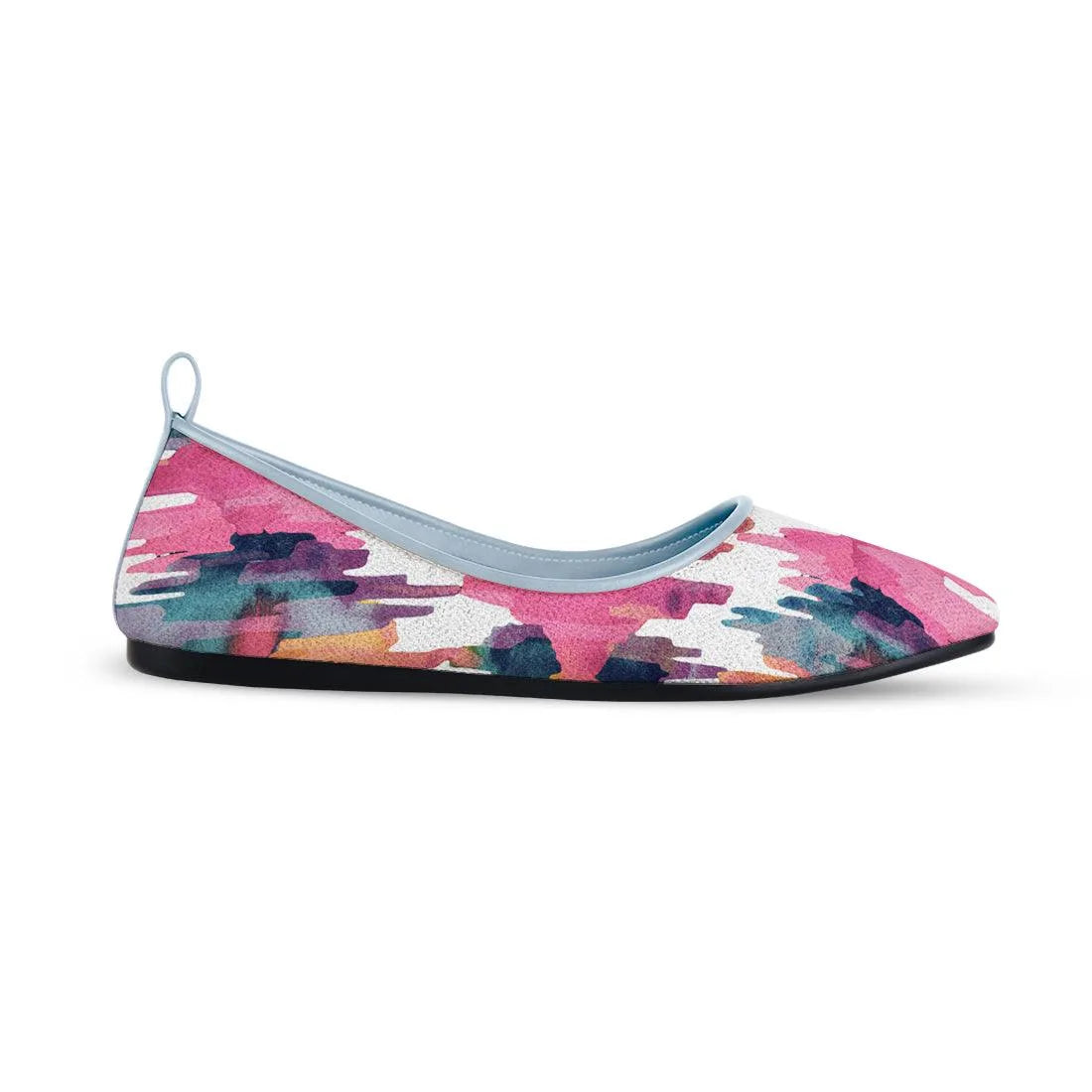 Blue Round Toe Shoe Rose quarts - CANVAEGYPT