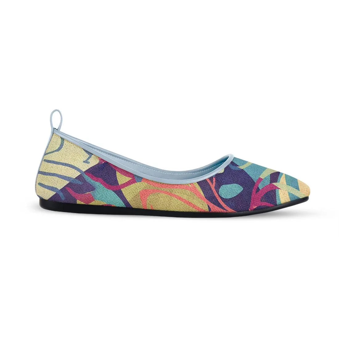 Blue Round Toe Shoe Sea Herbs - CANVAEGYPT