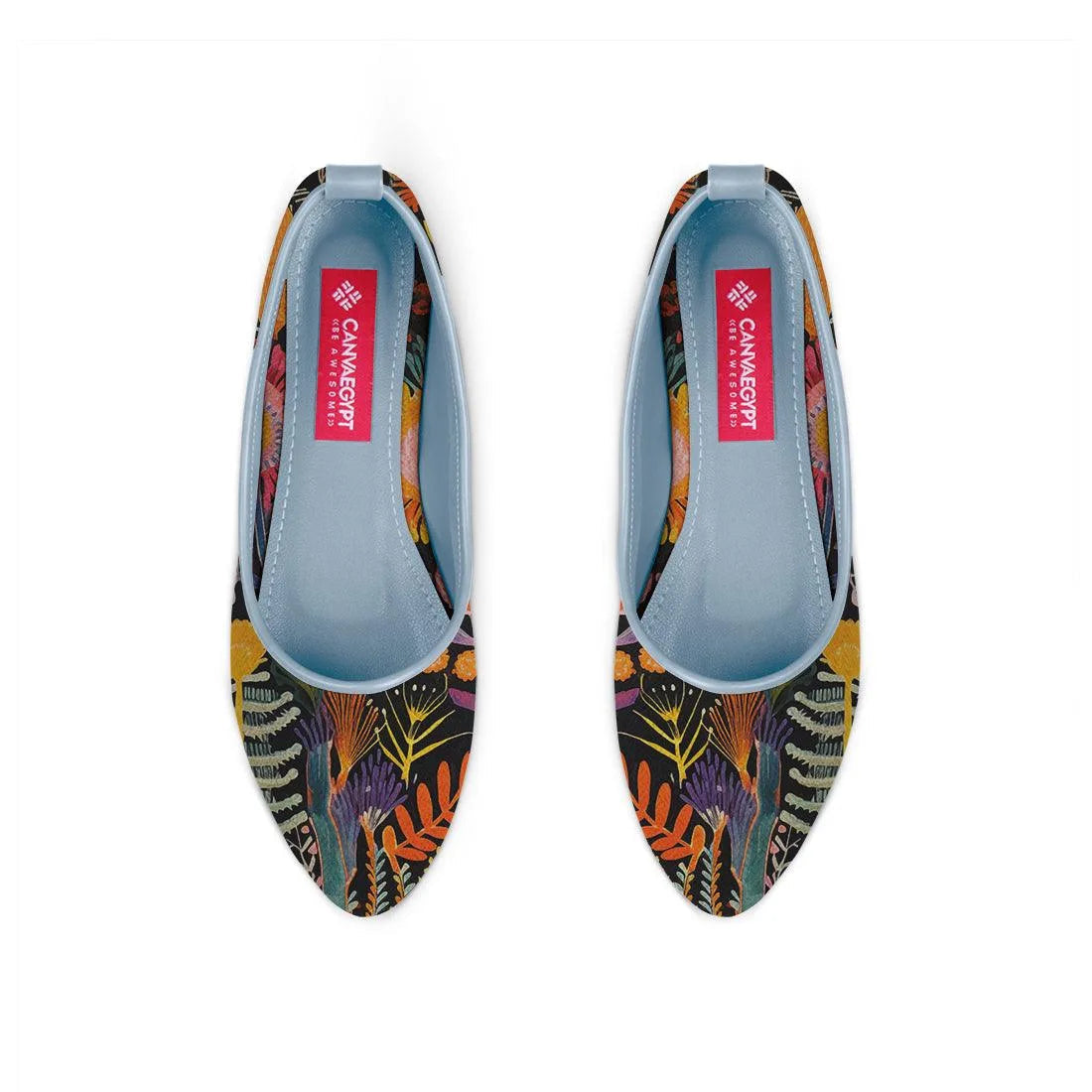 Blue Round Toe Shoe Sea Life - CANVAEGYPT