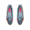 Blue Round Toe Shoe Stipples