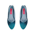 Blue Round Toe Shoe Wave