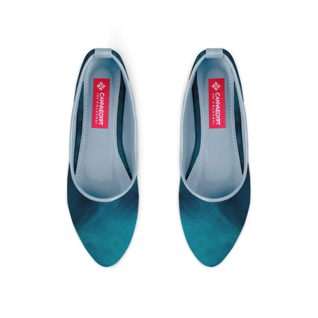 Blue Round Toe Shoe Wave - CANVAEGYPT