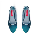 Blue Round Toe Shoe Wave - CANVAEGYPT