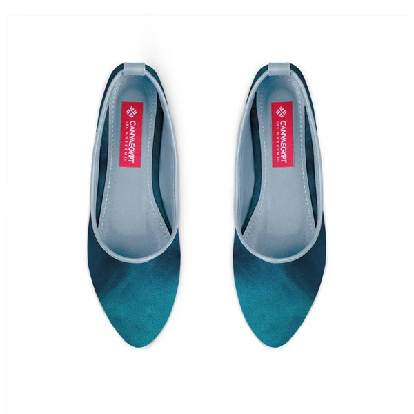 Blue Round Toe Shoe Wave