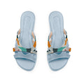 Blue Split Slipper Lines Colors