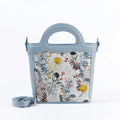 Blue Top Handle Handbag Floary