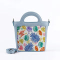 Blue Top Handle Handbag Floray