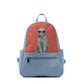Blue Vivid Backpack Cool Cat