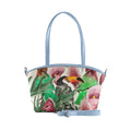 Blue Wide Tote Bag Bird