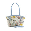Blue Wide Tote Bag Floary