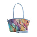 Blue Wide Tote Bag Flows