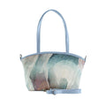 Blue Wide Tote Bag Lightt Raise