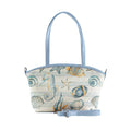 Blue Wide Tote Bag Sea Life