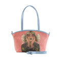 Blue Wide Tote Bag Spagetti hair