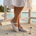 White Trellis Mule