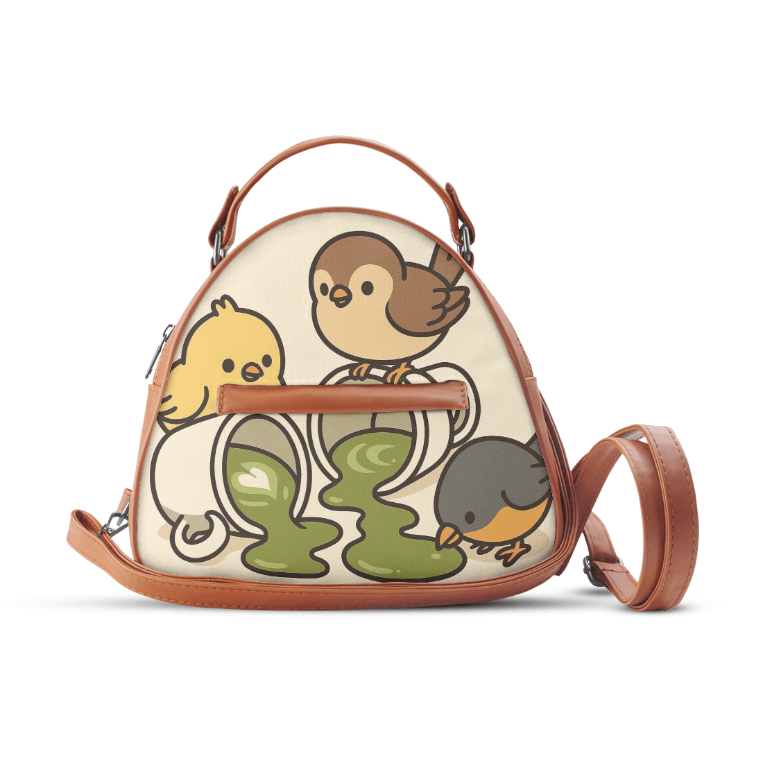 Havana Mini Voyage Backpack Spilled Matcha And Birds - 1
