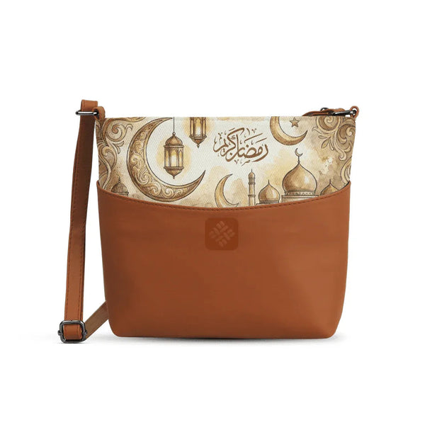 Chic Essentials Crossbody Ramadan Kareem Watercolor Mosque Islamic - 1