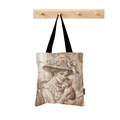 Tote Bag – Vintage Victorian Floral Cat Aesthetic
