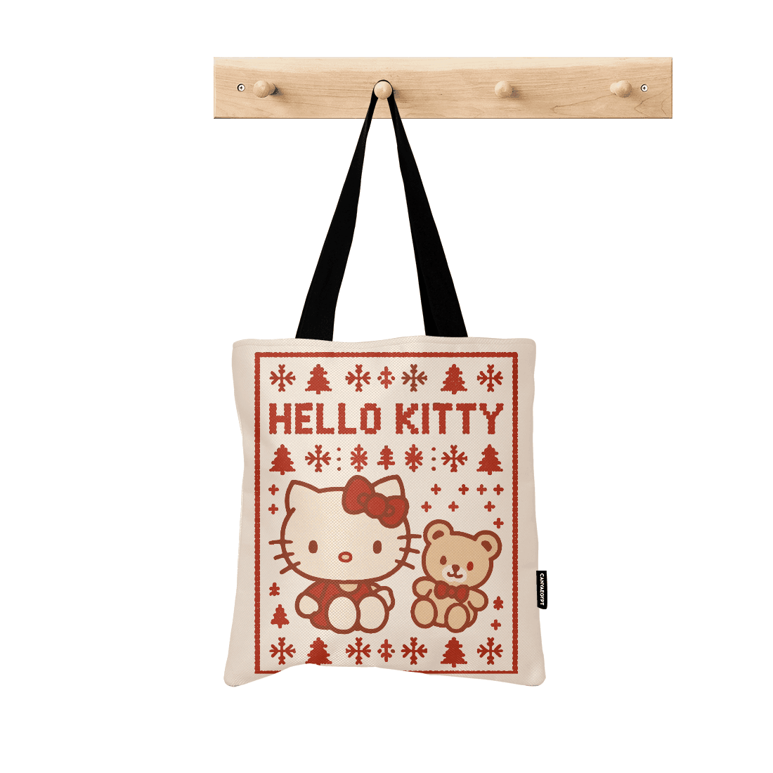 Tote Bag – Hello Kitty Ugly Christmas Sweater - 1