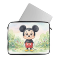 Laptop Sleeve Watercolor Mickey Mouse in Spring Garden