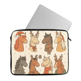 Laptop Sleeve Funny Holiday Animal Horse Christmas - 1