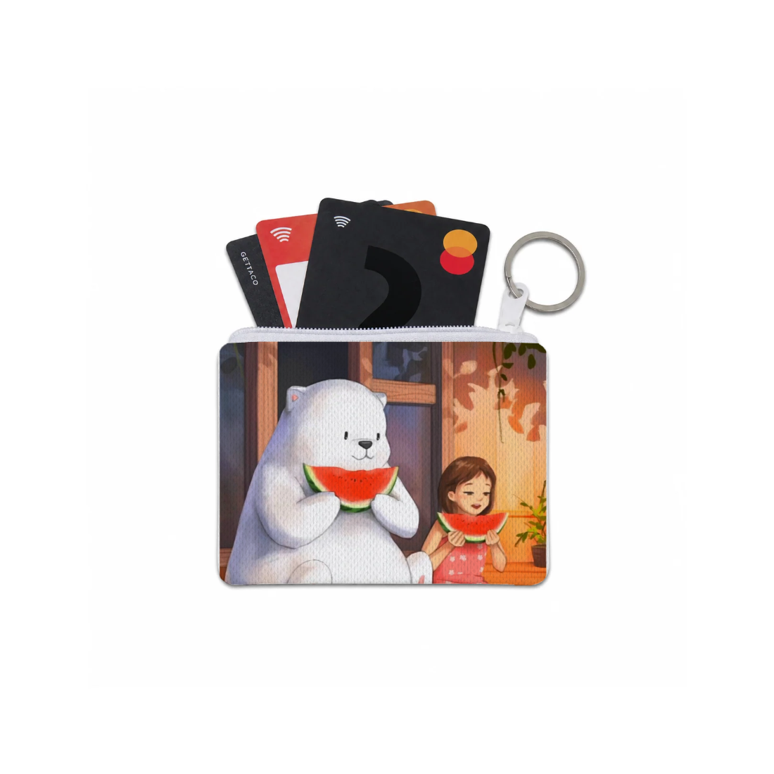Cartoon card pocket design printed on a pouches & cases — ECADRA
