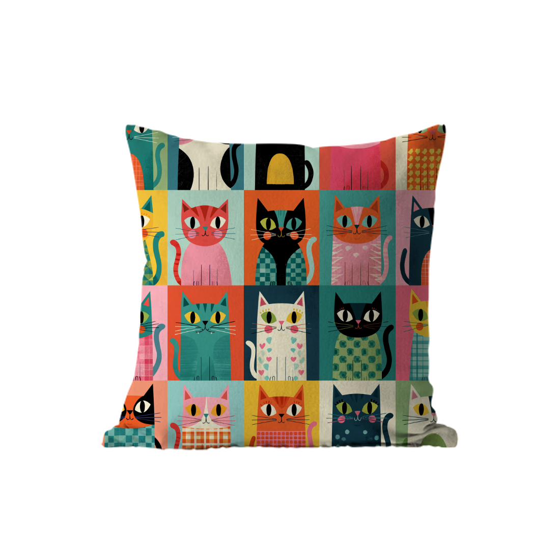 Cats Portrait design printed on a home — ECADRA